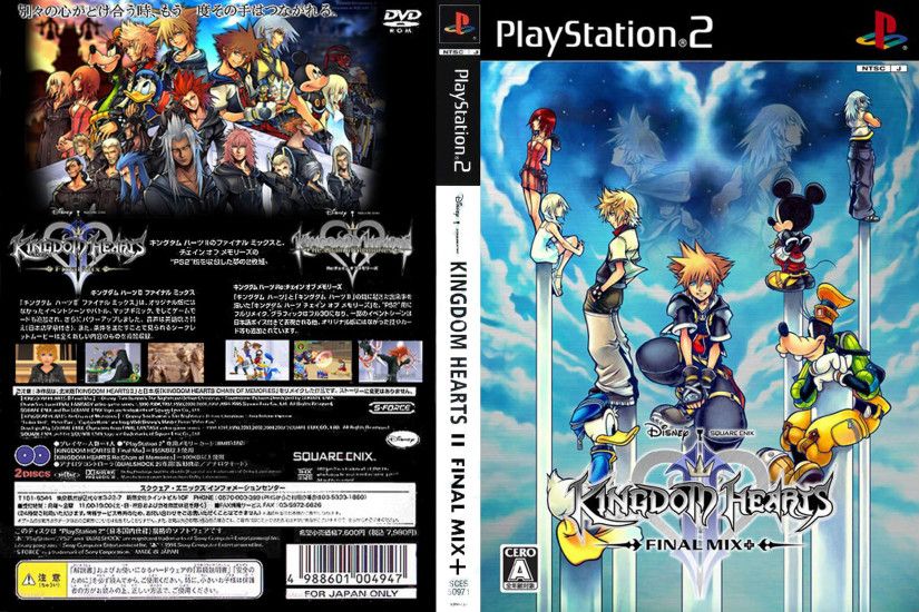 Kingdom Hearts II - Final Mix + (JPN)_300dpi Cover Download • Sony  Playstation 2 Covers • The Iso Zone