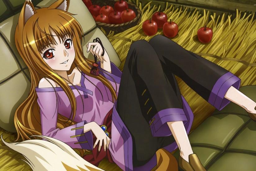 Holo in Spice and Wolf wallpaper