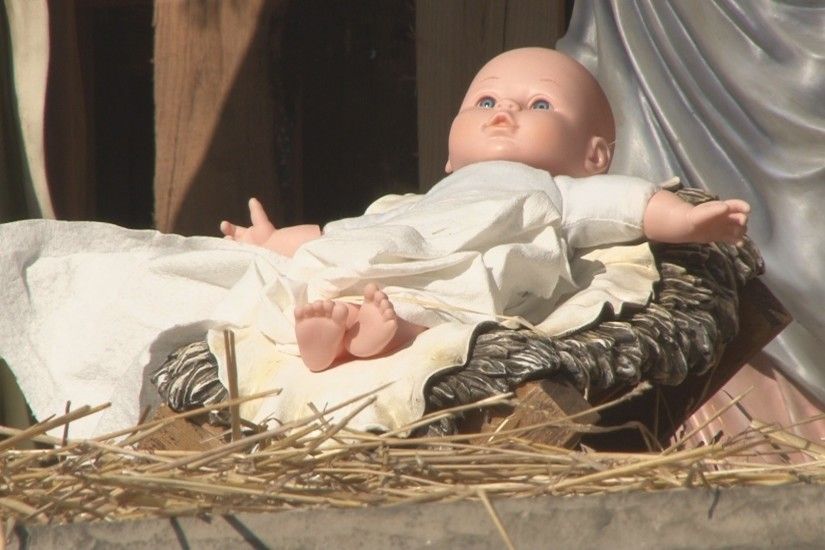 UPDATE: Police make arrest after finding baby Jesus statue defaced