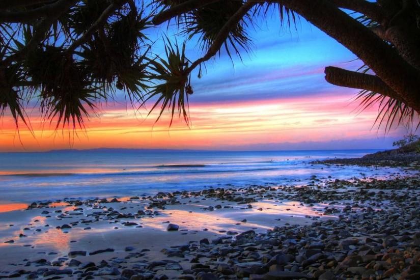 HD <b>Beach Sunset Wallpaper</b> - WallpaperSafari