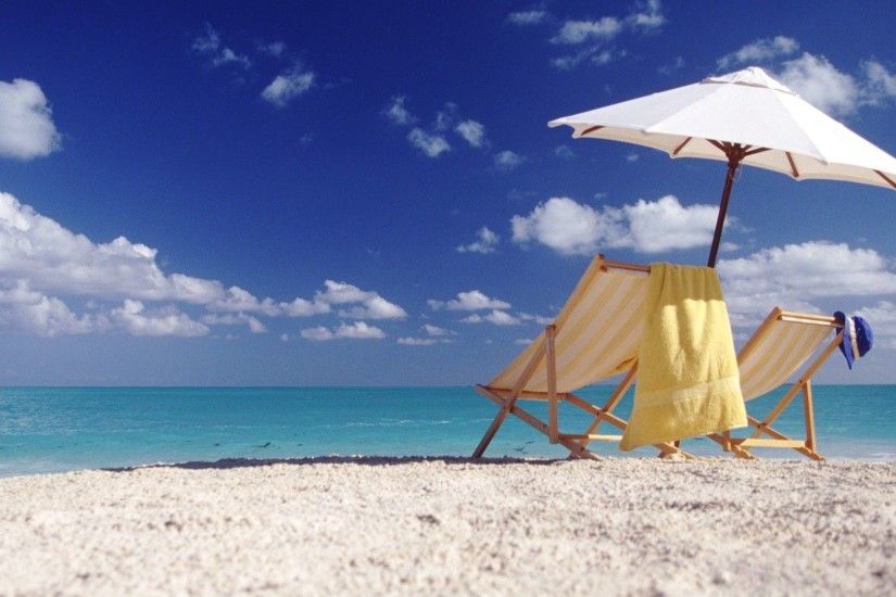 Beach Chairs On The Beach Best HD Wallpapers