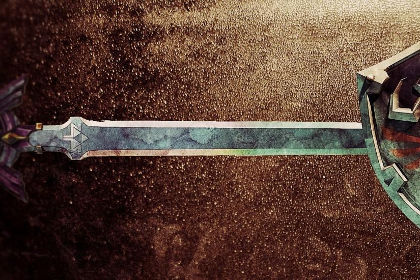 Zelda Sword And Shield Wallpaper Hylian shield and master sword