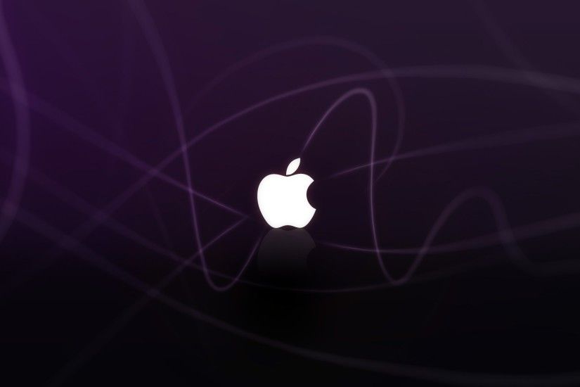 Apple Logo Purple Waves. Â«