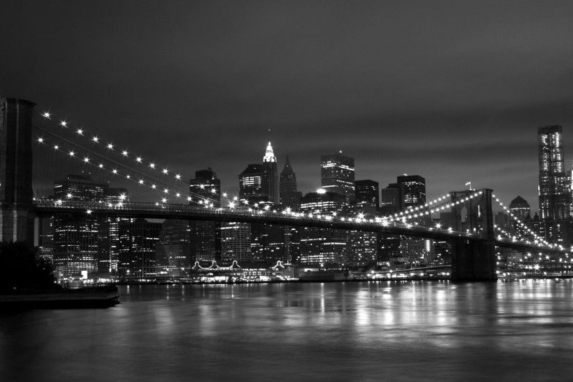 Gallery for - new york skyline wallpaper black and white