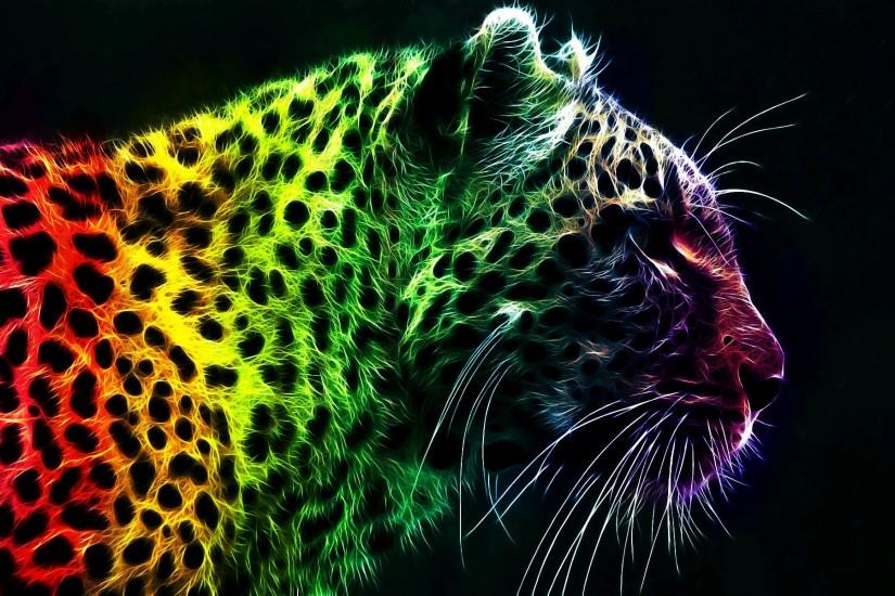 Colorful Leopard Backgrounds, wallpaper, Colorful Leopard Backgrounds .