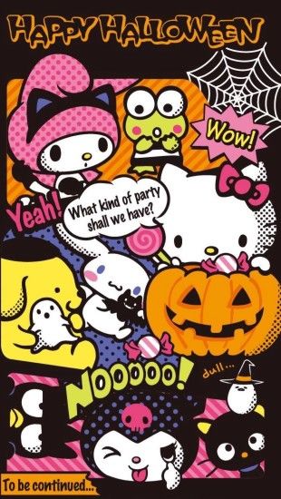 Kawaii Wallpaper, Hello Kitty Wallpaper, Iphone Wallpapers, Hello Kitty  Halloween, Kawaii Halloween, Halloween Clipart, Halo Halloween, Hello Kitty  Images, ...