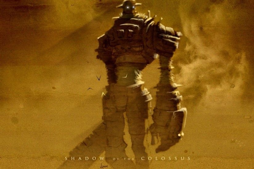 The colossus in the game Shadow of the Colossus