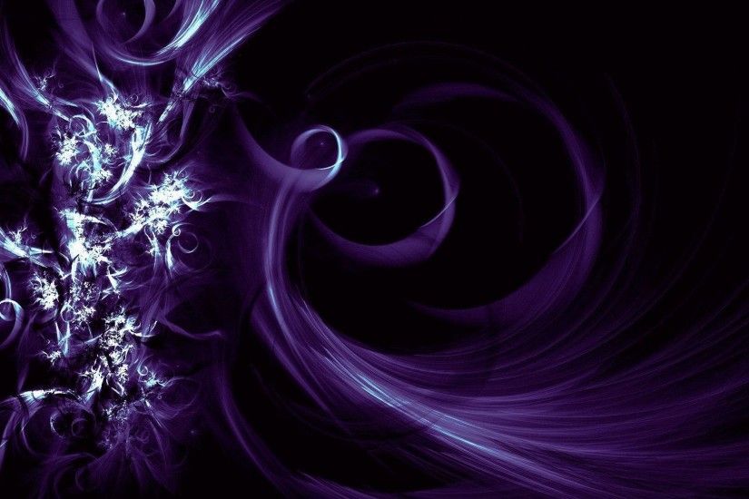 Black and Purple Abstract Awesome Wallpaper