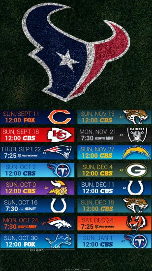 Dallas Cowboys 2016-2017 Football Schedule nfl 2016 houston texans iphone  android turf schedule background . ...