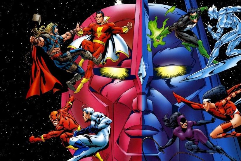 DC Comics vs Marvel superheroes wallpaper - Comic wallpapers - #22642
