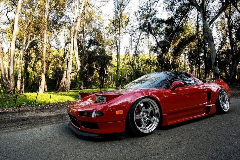 car wallpapers acura nsx jdm tuning red automobile desktop