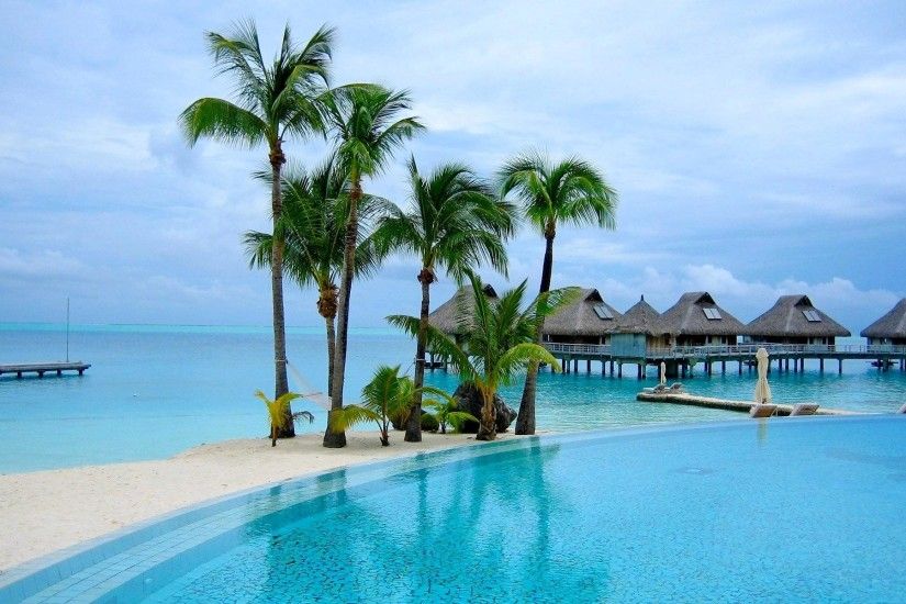 Tropical Resort Wallpaper