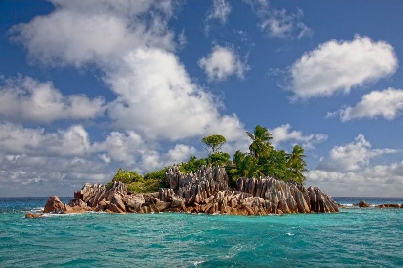 Seychelles, Island, Sea, Tropical, Beach, Turquoise, Clouds, Exotic,  Summer, Vacations, Nature, Landscape Wallpapers HD / Desktop and Mobile  Backgrounds
