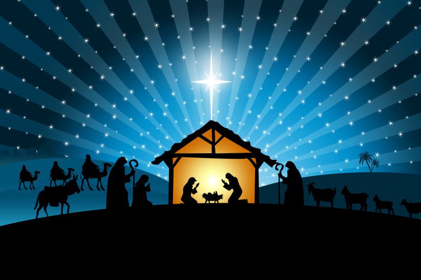 ... Nativity scene wallpaper 2560x1600 ...