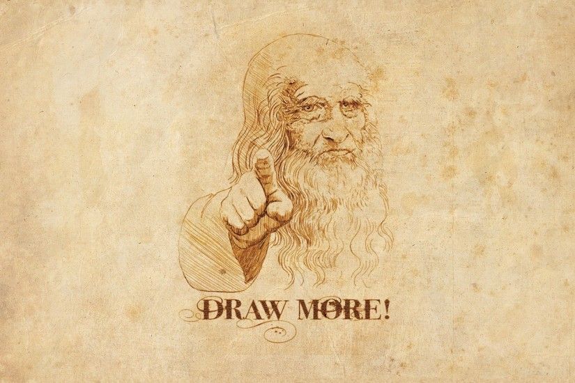 Leonardo Da Vinci, Humor Wallpapers HD / Desktop and Mobile Backgrounds