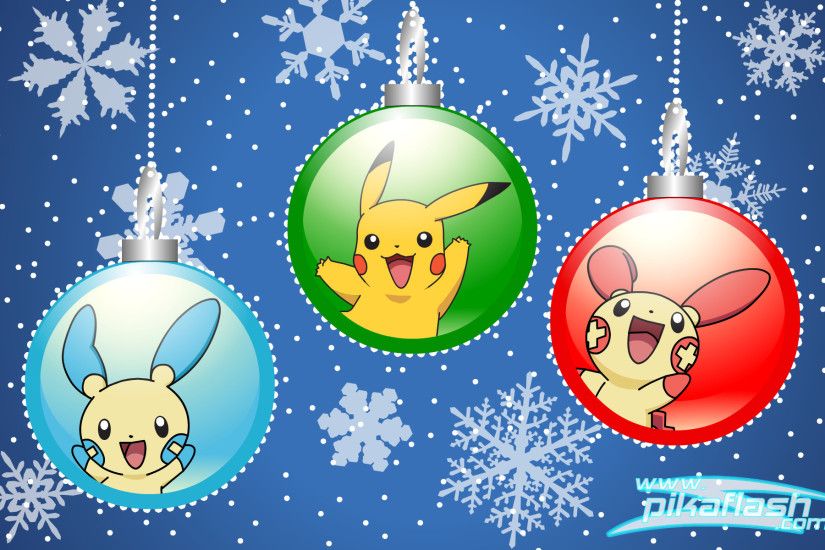 Video Game - PokÃ©mon Christmas Christmas Ornaments Winter Pikachu Plusle ( PokÃ©mon) Minun (PokÃ©mon