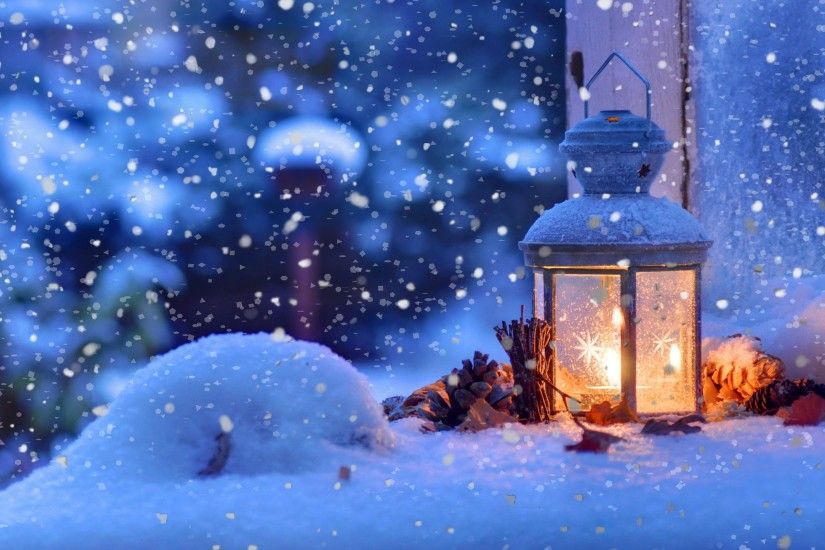 Christmas snow winter, light, snowflakes Wallpaper Preview