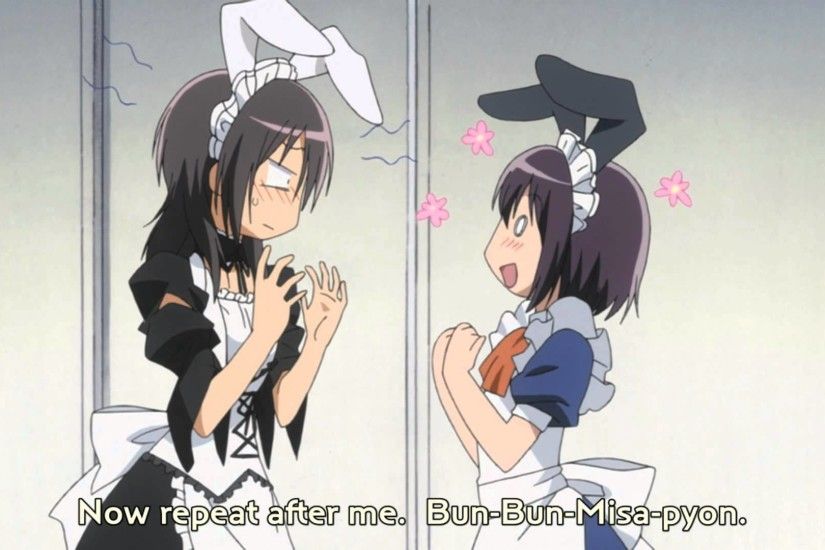 Kaichou wa Maid-sama! - Misaki tries to imitate a rabbit