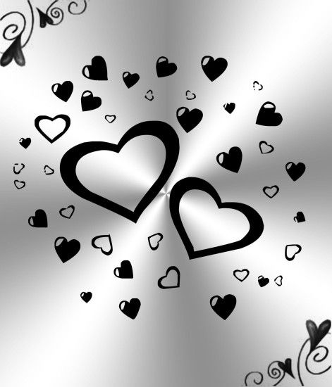 White And Black Hearts Background by Princessdawn755 on DeviantArt