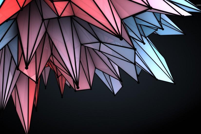 Colorful crystals wallpaper