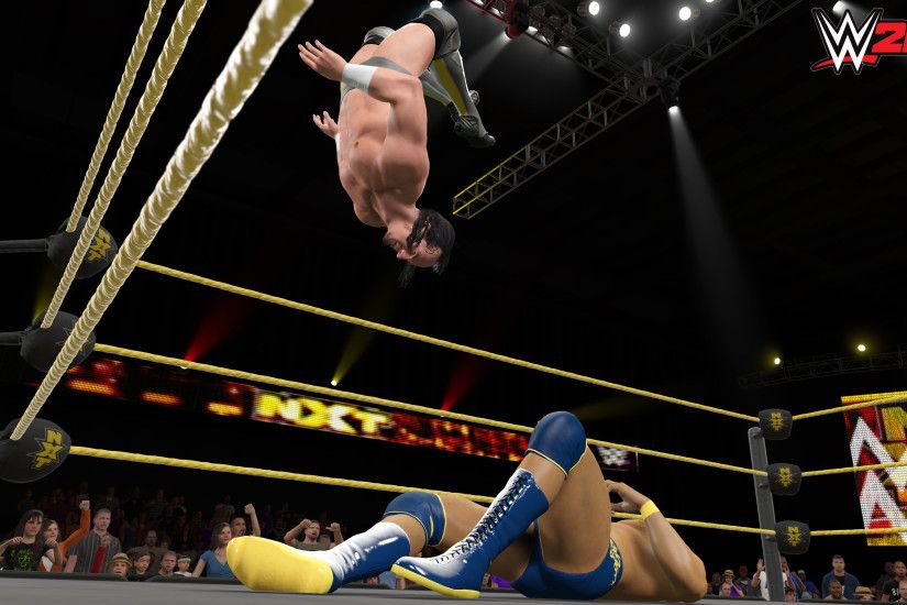 WWE 2K15 - CM Punk Flying Jump 3840x2160 wallpaper
