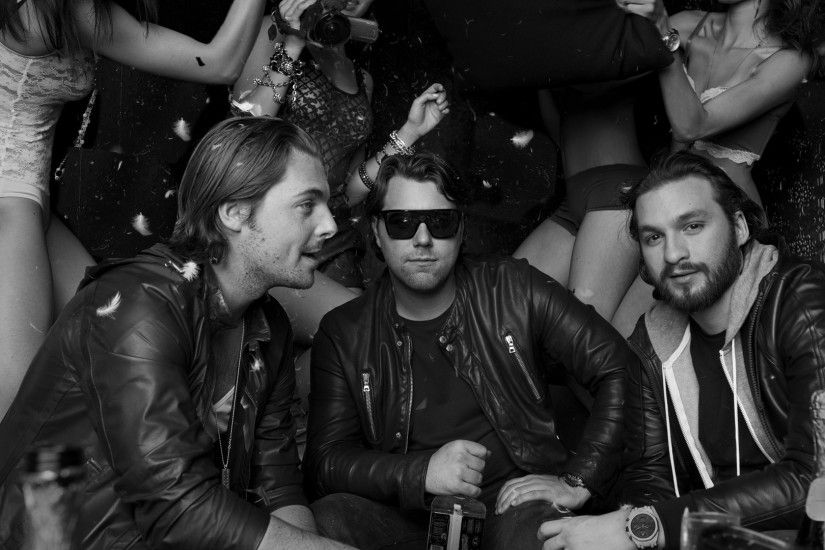 Swedish House Mafia Steve Angello Sebastian Ingrosso Axwell Axel Hedfors  Bampw Monochrome