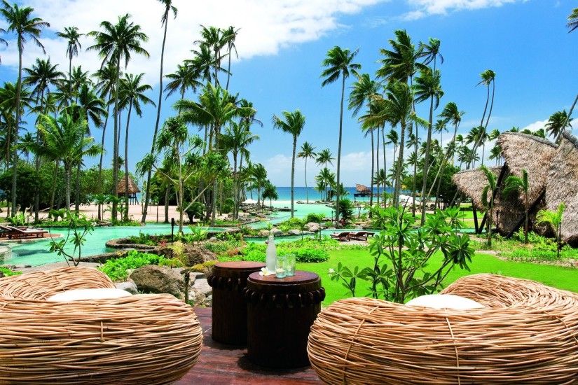 ocean beach palm pool sports exotic iddiliya laucala fiji
