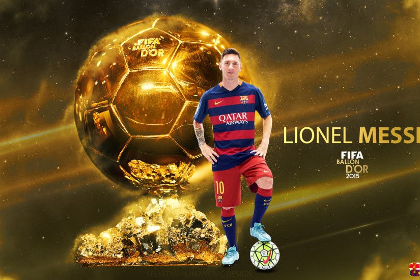 ... Lionel Messi FIFA Ballon d'Or 2015 HD wallpaper by SelvedinFCB