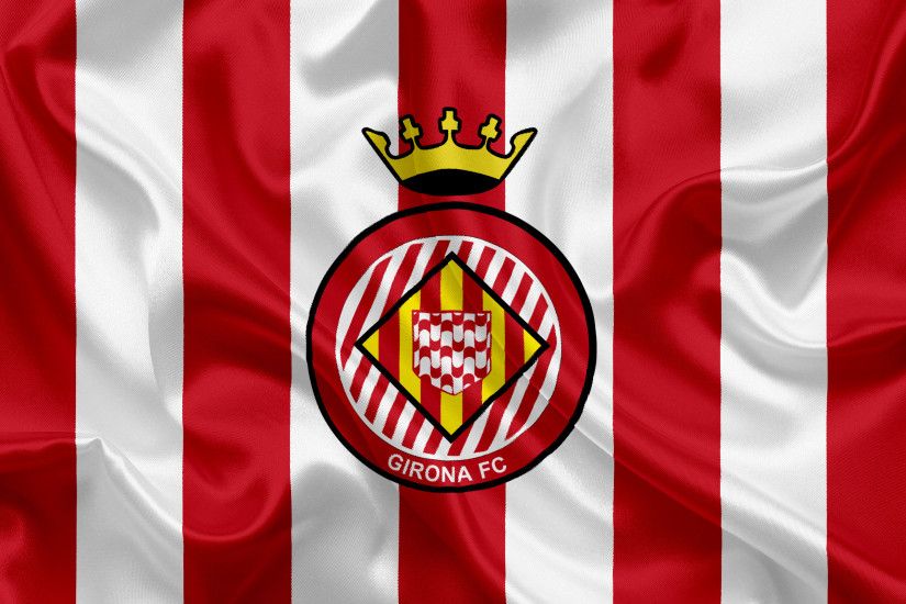 Girona FC, football club, emblem, Girona logo, La Liga, Girona,