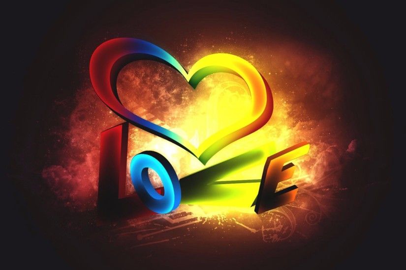 Rainbow Heart 4K Love Wallpaper