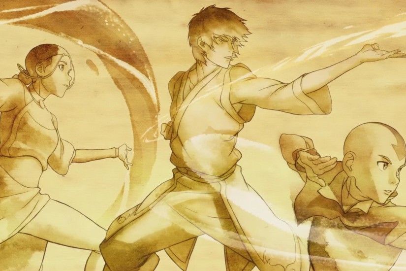 Aang, Zuko and Katara - Avatar: The Last Airbender wallpaper