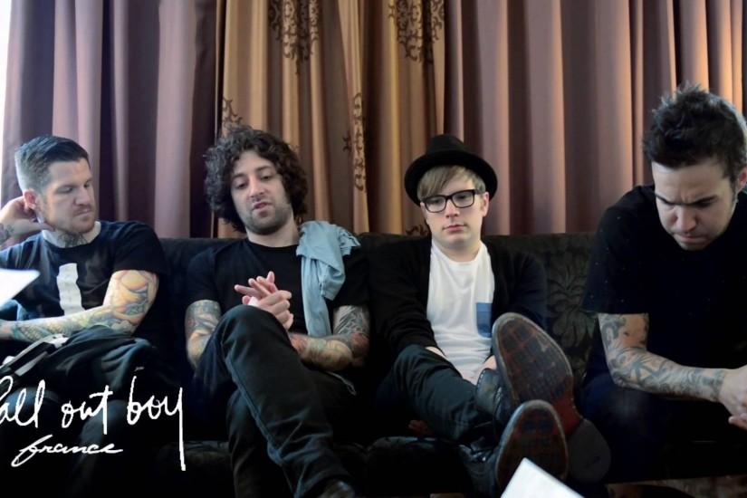 Fall Out Boy - Interview 2013 Paris France // Fall Out Boy France & 99scenes