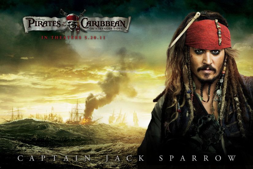 Johnny Depp in Pirates Of The Caribbean 4