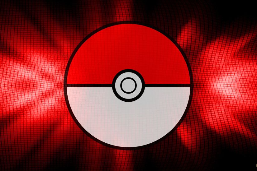 Black red Pokemon GO wallpaper with a pokeball.
