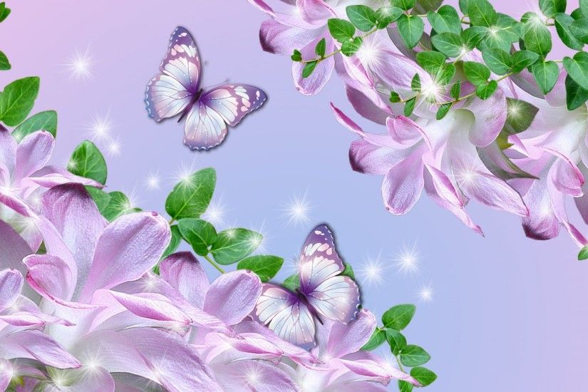 Lilies And Butterflies
