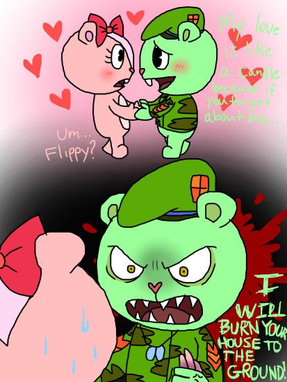 Happy Tree Friends: Love is like a Candle by ArtsyGumi