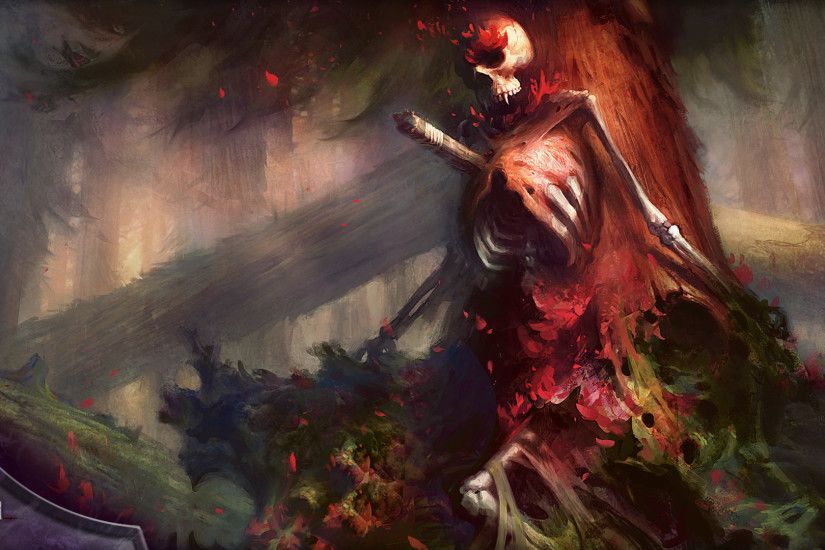 One of my favorite pieces of art: Grim Flowering, a Magic: The Gathering
