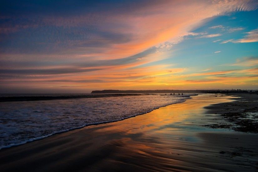 san diego california beach sand sunset ocean