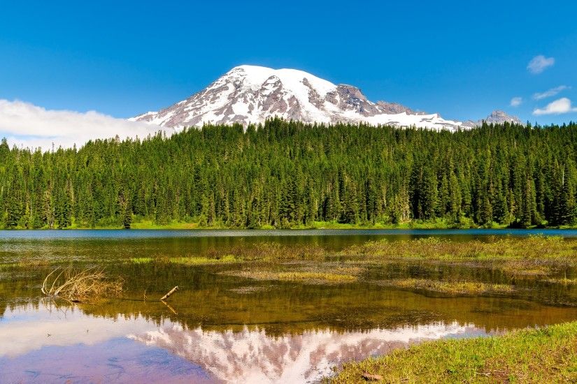 Wallpaper: Mount Rainier at southeast of Seattle. Ultra HD 4K 3840x2160