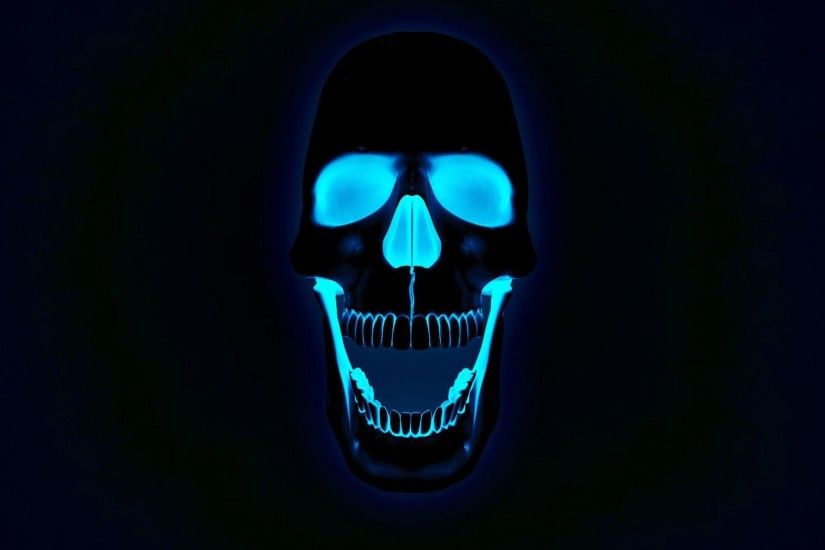Glowing Neon Skull Photos Free HD Wallpapers Amazing