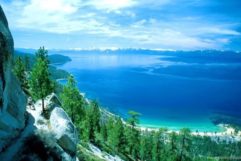 SuperHD.pics: California Lake Tahoe Flume Trail Trail Desktop .
