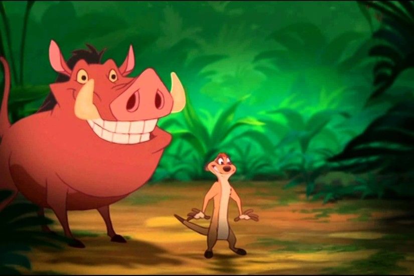 Timon And Pumbaa Smiling