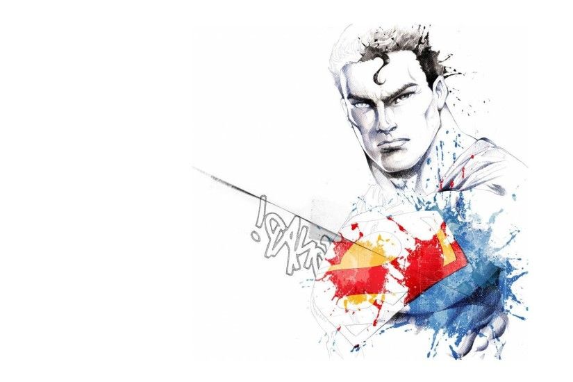 Artwork Comics Dc Minimalistic Sketches Superheroes Superman White  Background