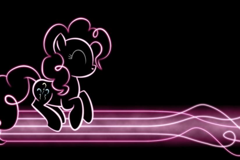 Pinkie Pie floating above a neon path - My Little Pony wallpaper 1920x1080  jpg