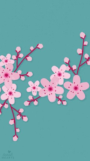 Sakura Cherry Blossom iPhone Wallpaper Home Screen @PanPins