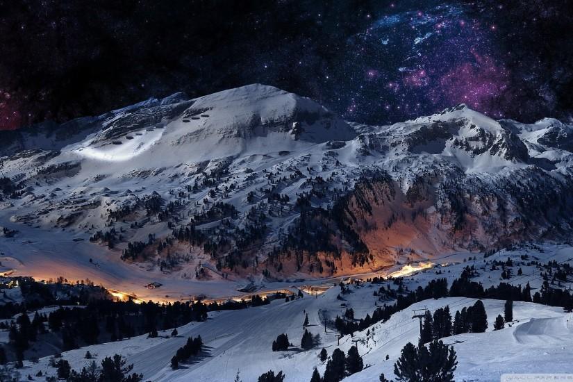 Night sky + snow [Wallpaper] | Reviews, news, tips, and tricks