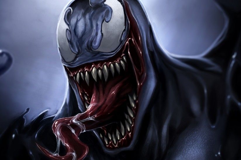 Preview wallpaper venom, eddie brock, art, monster, symbiote 2048x2048