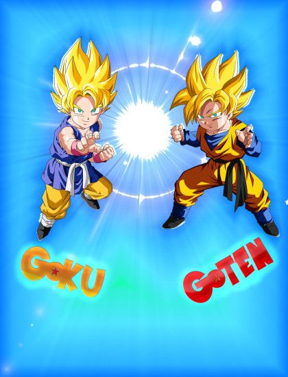 ... Goku and Goten [Wallpaper] by Asuma17