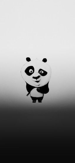 Funny cute kung fu panda iPhone X Wallpaper
