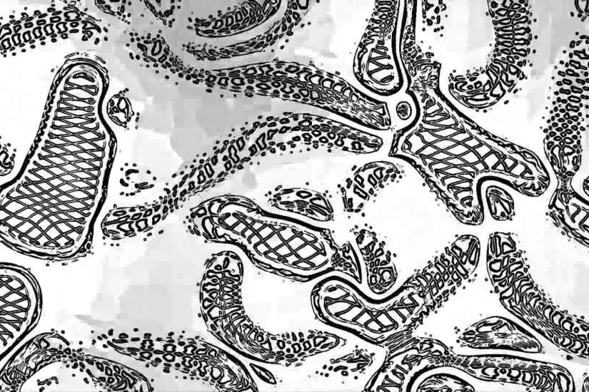 FREE Download HD 1080p video backgrounds – morphing black and white shapes  tribal spiritual